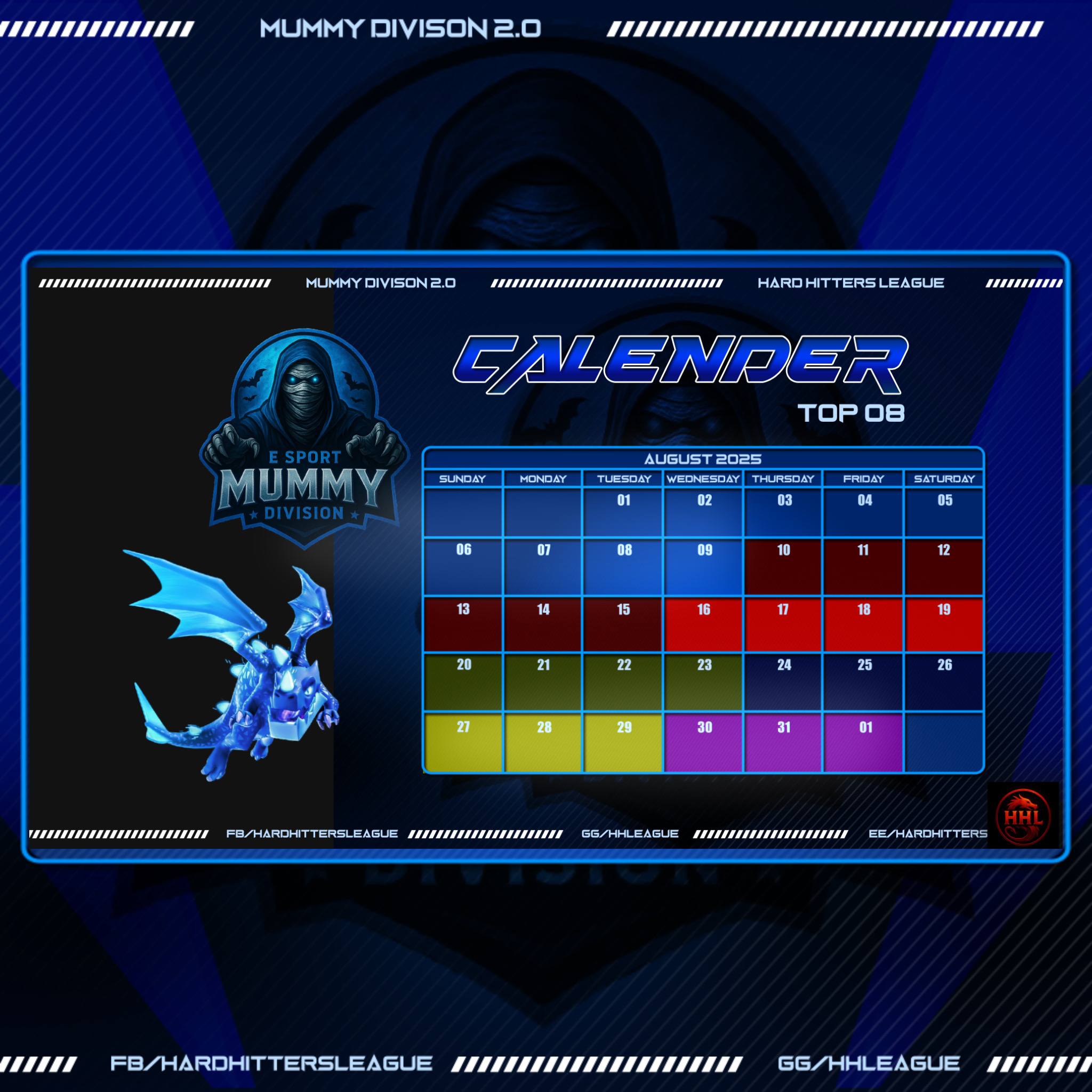 Top 8 Tournament Calendar is Officially Live!